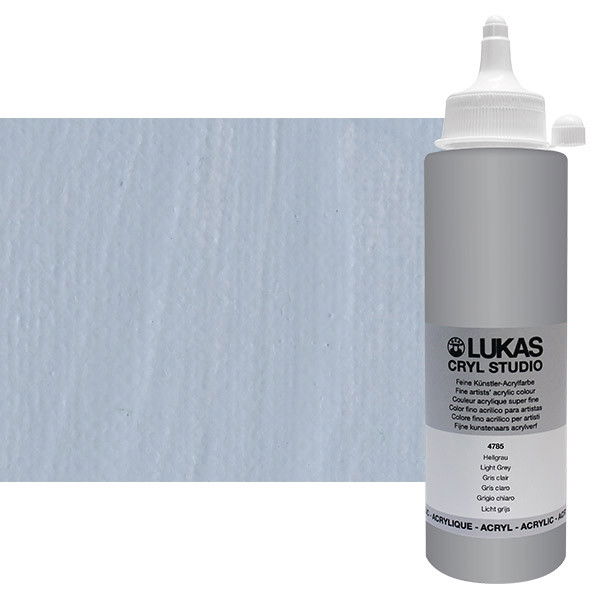 Lukas Cryl Studio Acrylic Paint Light Grey 250ml Bottle - (73848)