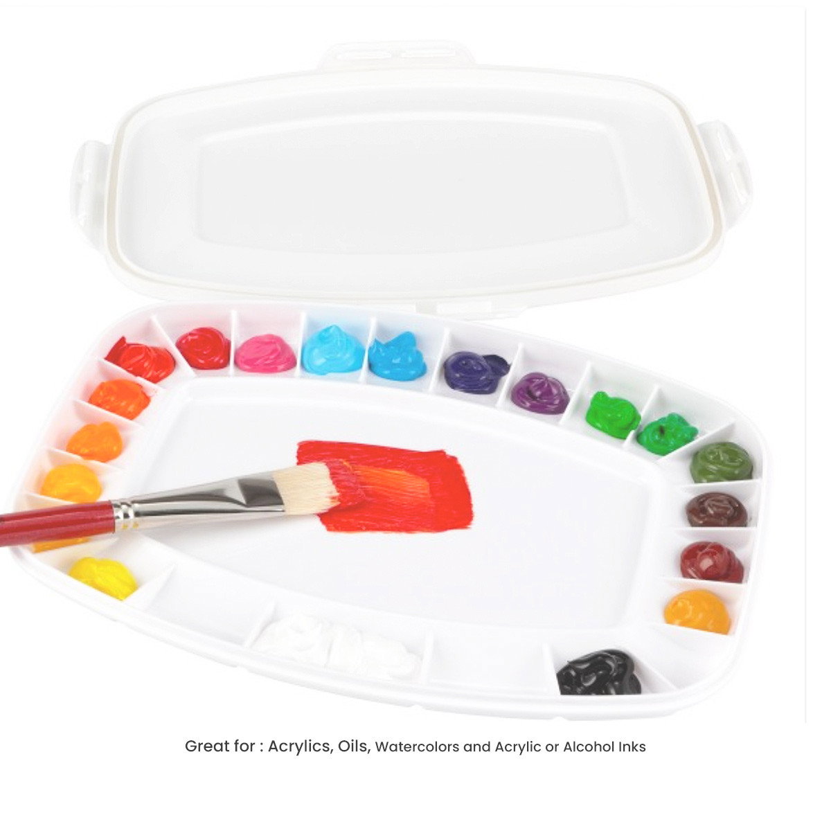 SoHo Air-Tight Mixed Media 23-Well Palette - (89710)