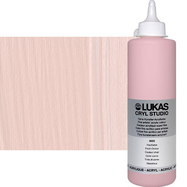 Lukas Cryl Studio Acrylic Paint Peach Pink (Formerly Flesh) 500ml Bottle - (58229)
