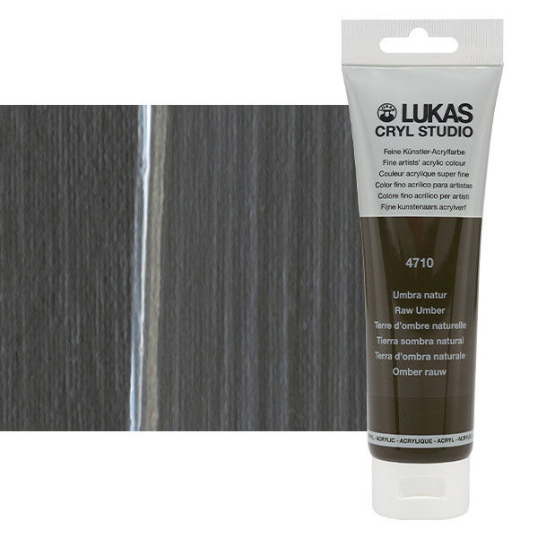 Lukas Cryl Studio Acrylic Paint Raw Umber 125ml Tube - (200018364)