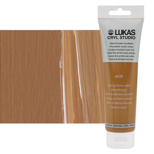 Lukas Cryl Studio Acrylic Paint Raw Sienna 125ml Tube - (200018360)