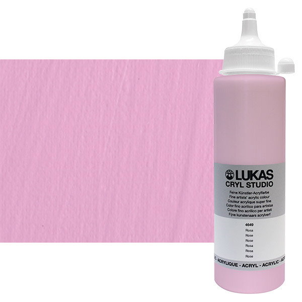 Lukas Cryl Studio Acrylic Paint Rose 250ml Bottle - (73851)