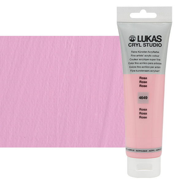 Lukas Cryl Studio Acrylic Paint Rose 125ml Tube - (200018380)