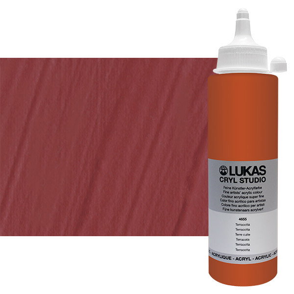Lukas Cryl Studio Acrylic Paint Terracotta 250ml Bottle - (73855)