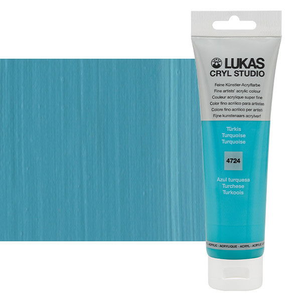 Lukas Cryl Studio Acrylic Paint Turquoise 125ml Tube - (200018352)