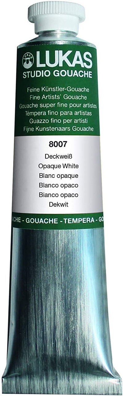 Lukas Designer Gouache Opaque White 75ml Tube - (59224)