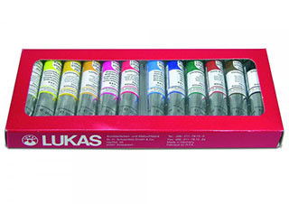 Lukas Studio Oil Color Set of (12) 20mL Tubes