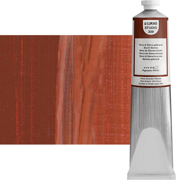 Lukas Studio Oil Color Burnt Sienna 200ml Tube - (69752)
