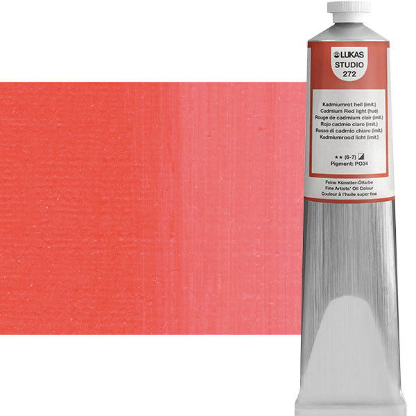 Lukas Studio Oil Color Cadmium Red Light Hue 200ml Tube - (69756)