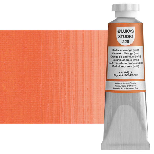 Lukas Studio Oil Color Cadmium Orange Hue 37ml Tube - (58298)