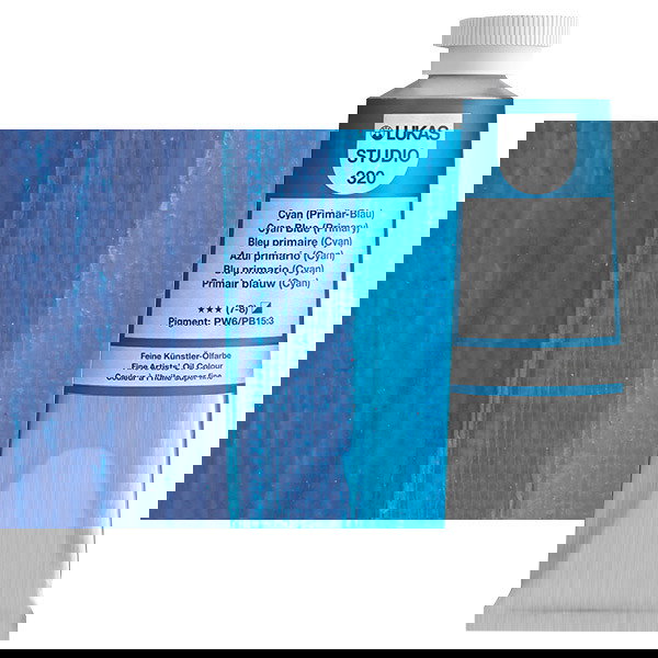 Lukas Studio Oil Color Cyan Blue Primary 37ml Tube - (58330)