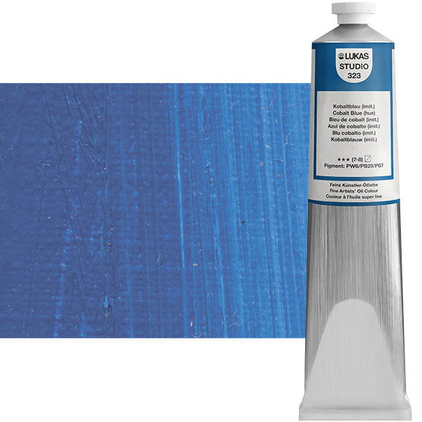 Lukas Studio Oil Color Cobalt Blue Hue 200ml Tube - (69763)