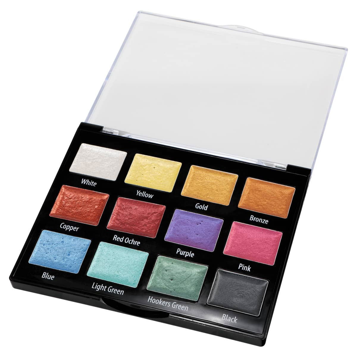 SoHo Watercolor Whole Pan Set of 12 Metallic Colors