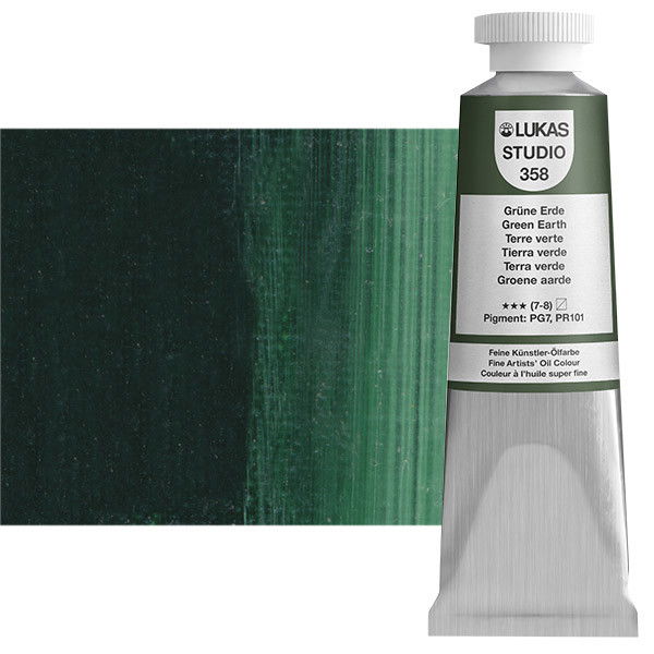 Lukas Studio Oil Color Green Earth 37ml Tube - (69734)