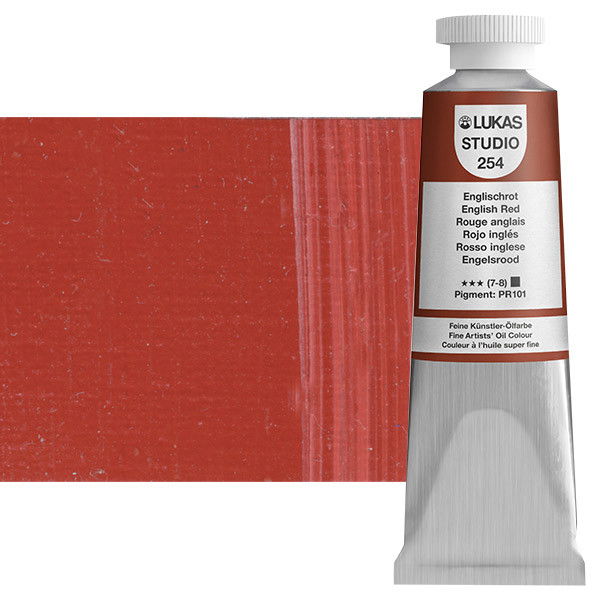 Lukas Studio Oil Color English Red 37ml Tube - (69732)