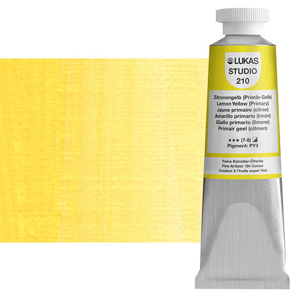 Lukas Studio Oil Color Lemon Yellow (Primary) 37ml Tube - (58286)