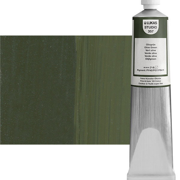 Lukas Studio Oil Color Olive Green 200ml Tube - (69779)