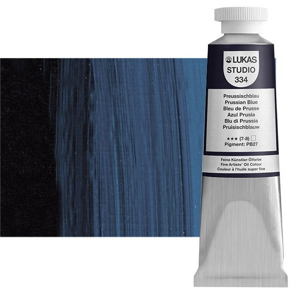 Lukas Studio Oil Color Prussian Blue 37ml Tube - (69741)