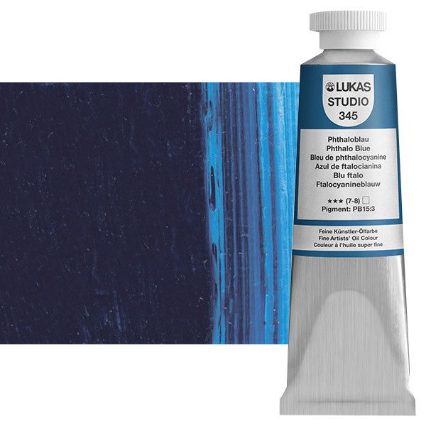 Lukas Studio Oil Color Phthalo Blue 37ml Tube - (69740)