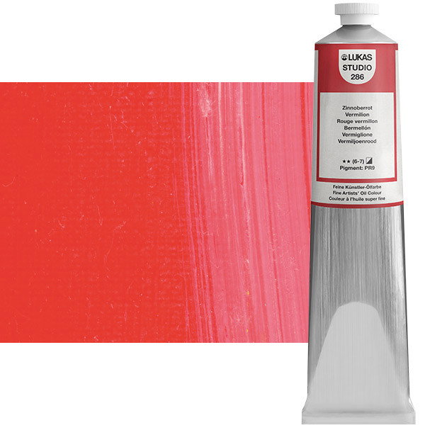 Lukas Studio Oil Color Vermillion Red 200ml Tube - (69793)