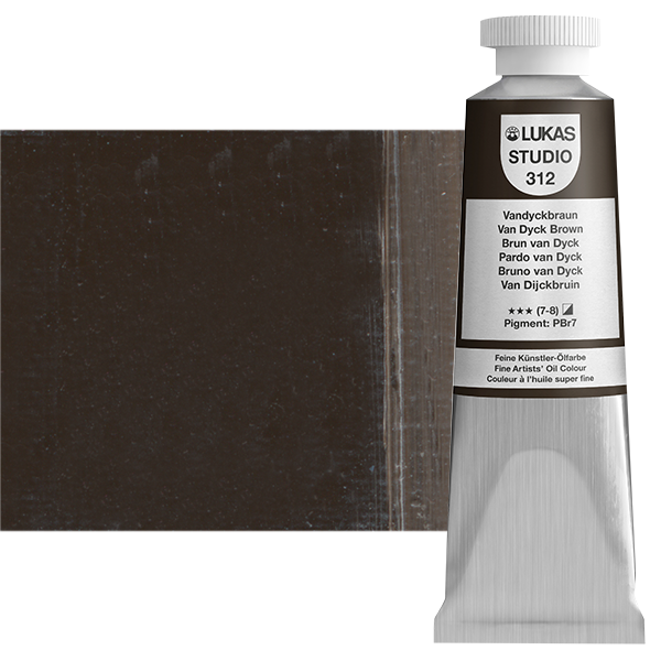 Lukas Studio Oil Color Van Dyke Brown 37ml Tube - (69746)