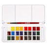Lukas Studio Watercolor Set of 24 Half Pans with Accessories Lukas Studio Watercolor Set of 24 Half Pans with Accessories
