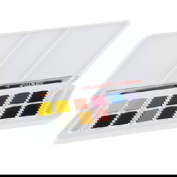 Lukas Studio Watercolor Set of 12 Half Pana with Accessories