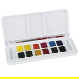 Lukas Studio Watercolor Set of 12 Half Pana with Accessories