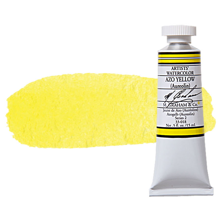 M Graham Watercolor 15ml Tube Azo Yellow - (200017919)