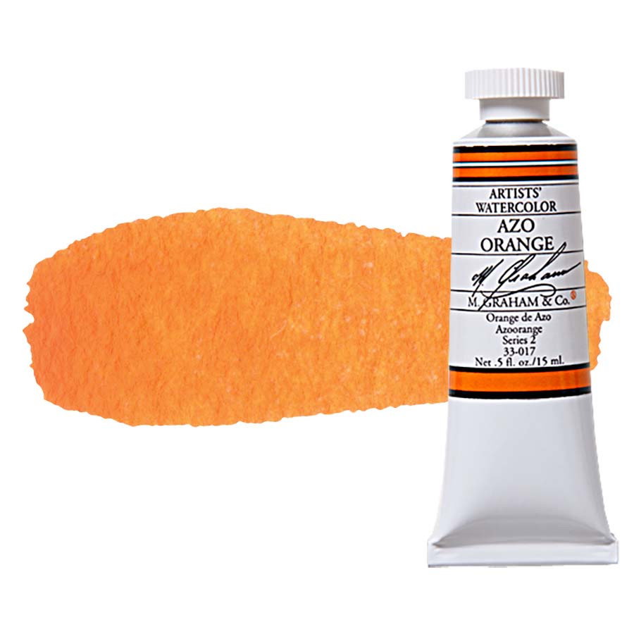 M Graham Watercolor 15ml Tube Azo Orange - (200017918)