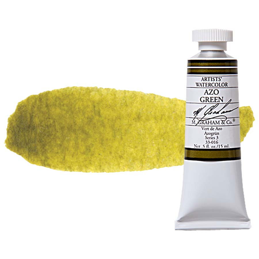 M Graham Watercolor 15ml Tube Azo Green - (200017917)