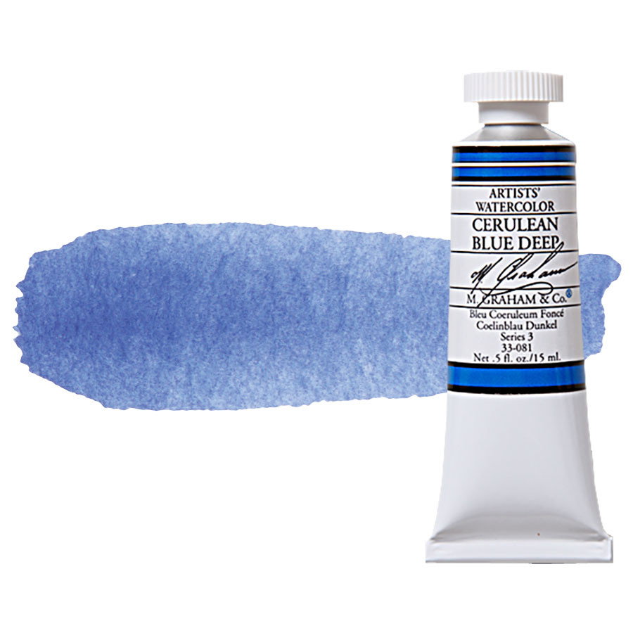 M Graham Watercolor 15ml Tube Cerulean Blue Deep - (200017931)