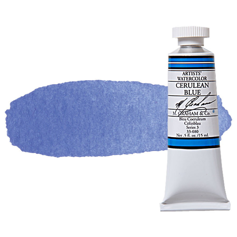 M Graham Watercolor 15ml Tube Cerulean Blue - (200017930)