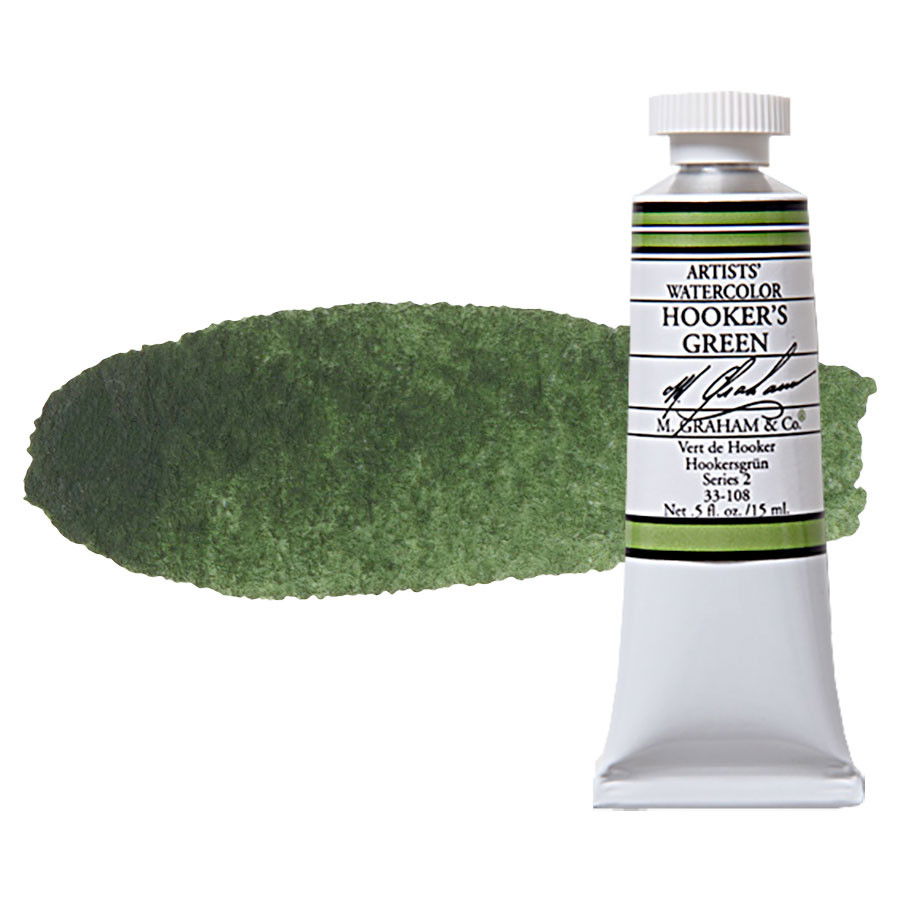 M Graham Watercolor 15ml Tube Hookers Green - (200017941)