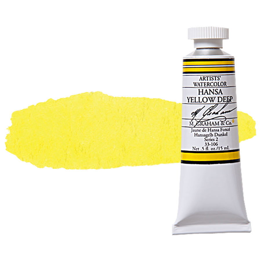 M Graham Watercolor 15ml Tube Hansa Yellow Deep - (200017939)