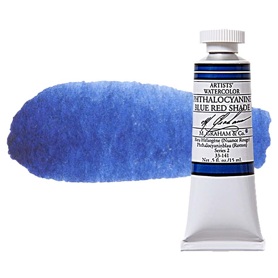 M Graham Watercolor 15ml Tube Phthalocyanine Blue Red Shade - (200017959)