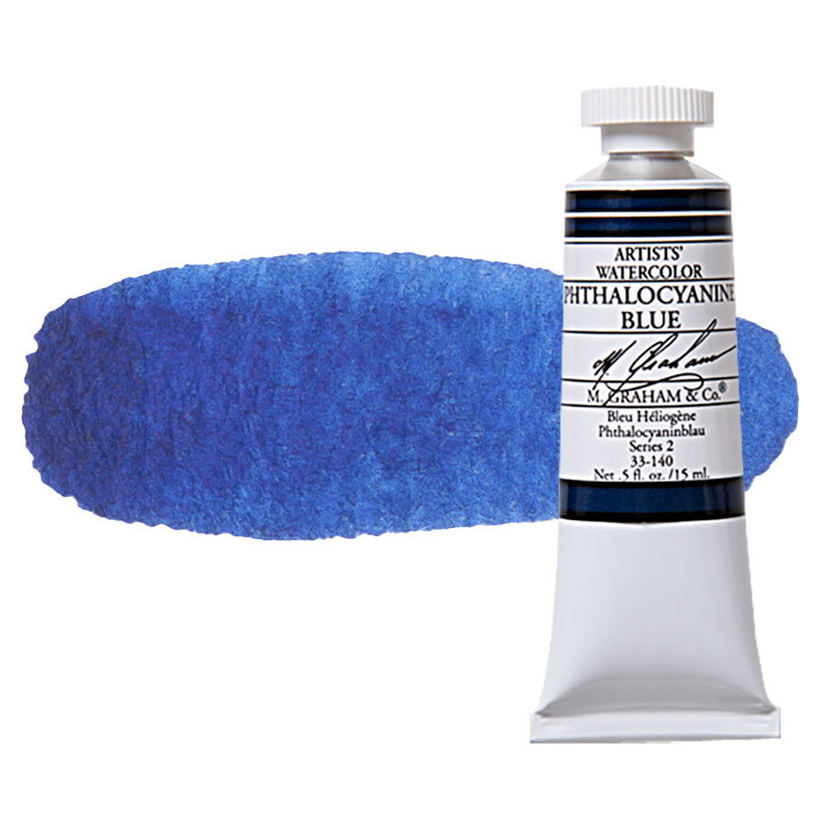 M Graham Watercolor 15ml Tube Phthalocyanine Blue - (200017958)
