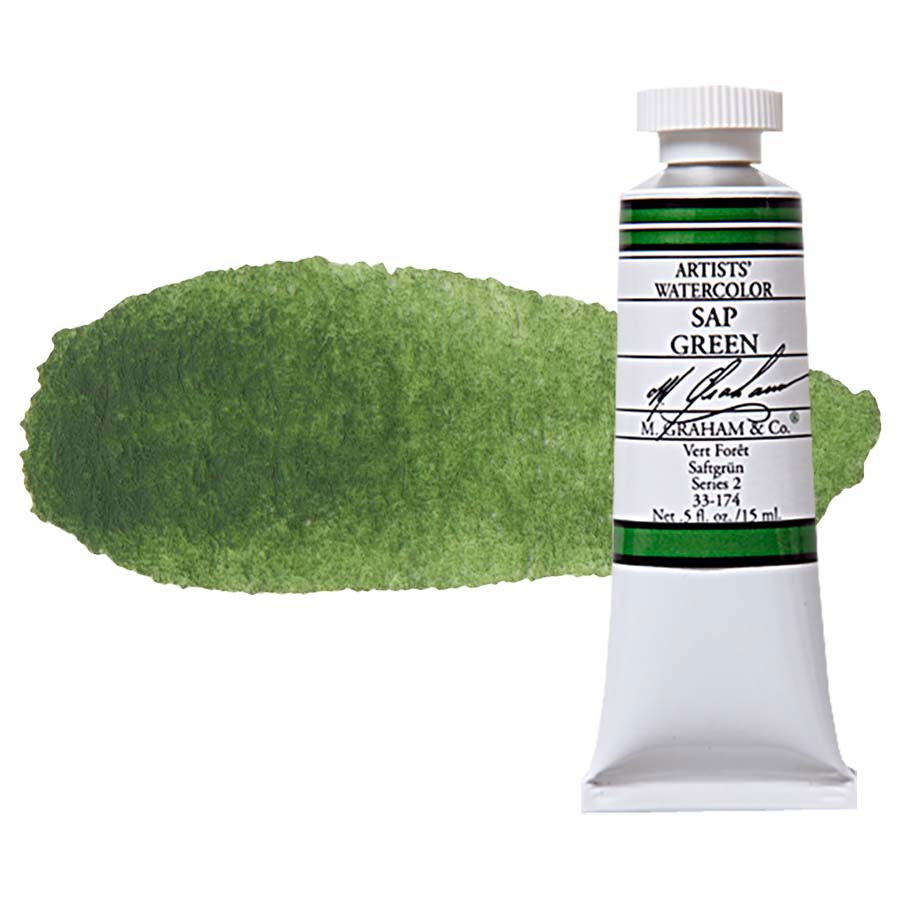 M Graham Watercolor 15ml Tube Sap Green - (200017970)