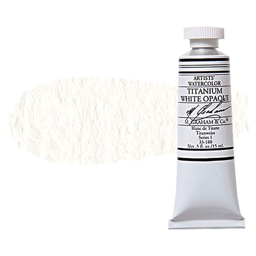 M Graham Watercolor 15ml Tube Titanium White Opaque - (200017974)