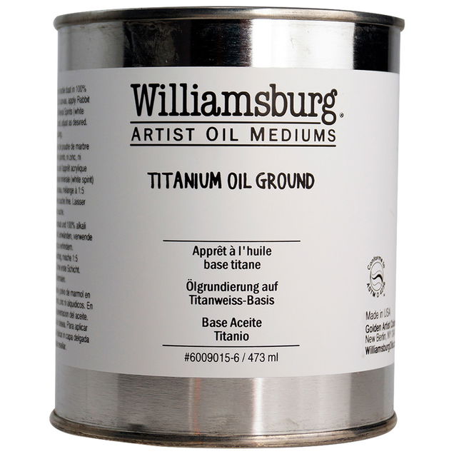 Williamsburg Titanium Oil Ground - 16oz Williamsburg Titanium Oil Ground - 16oz