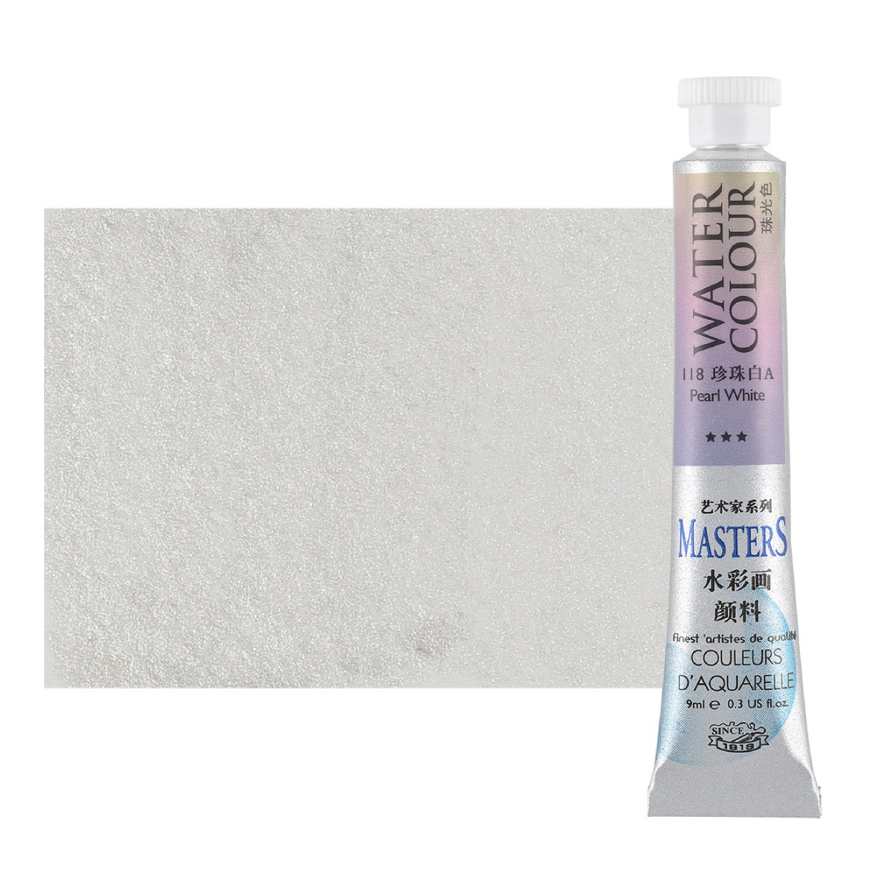 Maries Master Quality Watercolor 9 ml Pearl White - (90877)
