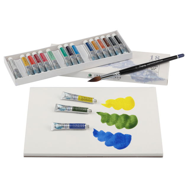 Maries Master Quality Watercolor 9ml Set of 18 - (200036386) Maries Master Quality Watercolor 9ml Set of 18 - (200036386)