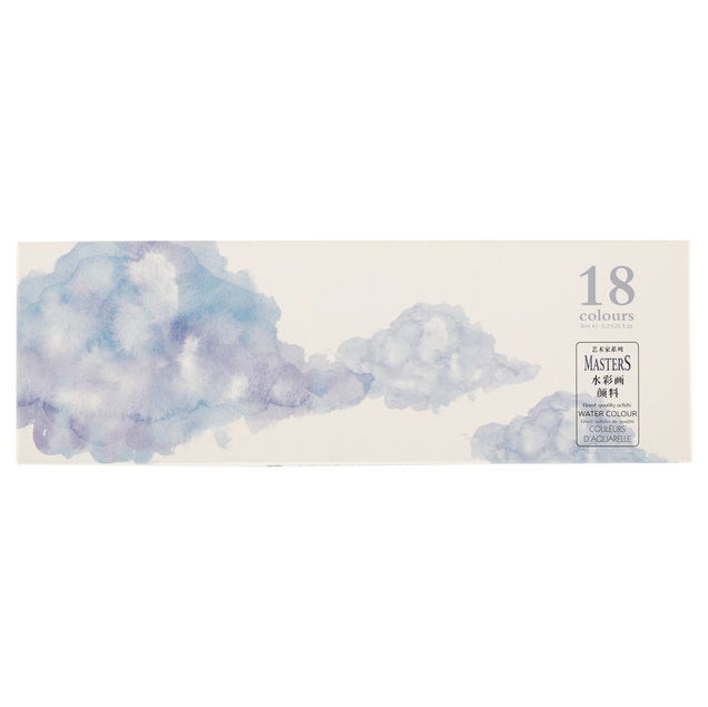 Maries Master Quality Watercolor 9ml Set of 18 - (200036386) Maries Master Quality Watercolor 9ml Set of 18 - (200036386)