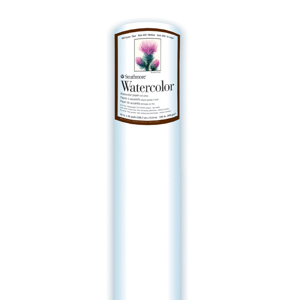 Strathmore 400 Series Watercolor Paper Roll 42"x10 Yards