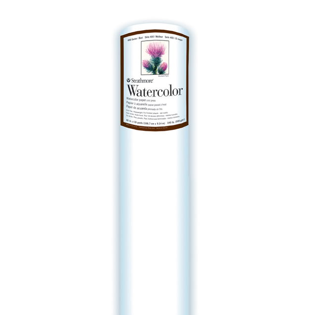 Strathmore 400 Series Watercolor Paper Roll 42"x10 Yards Strathmore 400 Series Watercolor Paper Roll 42"x10 Yards