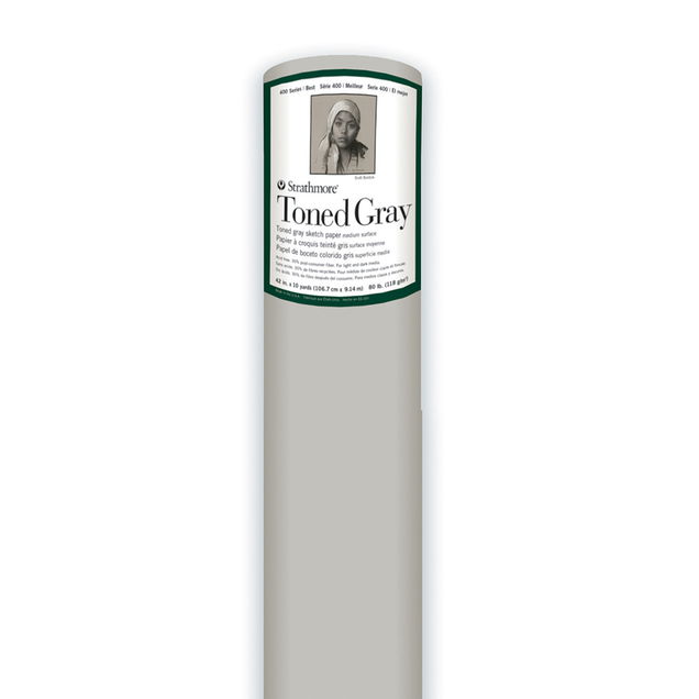 Strathmore 400 Series Recycled Toned Grey Paper Roll 42" x 10 Yards Strathmore 400 Series Recycled Toned Grey Paper Roll 42" x 10 Yards
