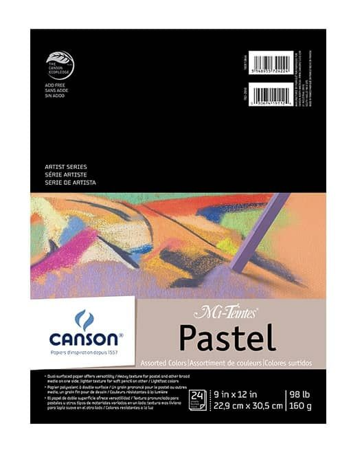 Canson Mi-Teintes Pastel Pad 9x12 Assorted Colors
