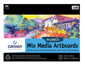 Canson Plein Air Mix Media Artboard Pad 12x16