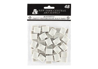 New York Central Empty Watercolor Magnetic Half Pans Pack of 48