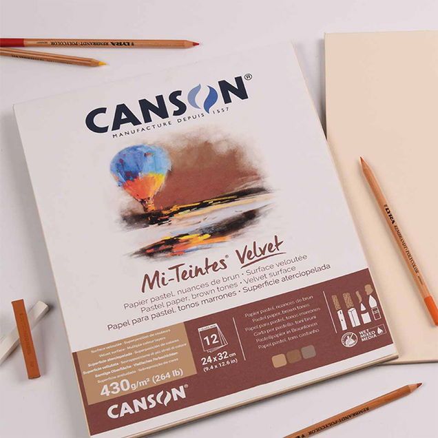 Canson Mi-Teintes Velvet Paper Pad Canson Mi-Teintes Velvet Paper Pad